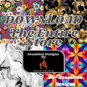 Download Our Entire Store of Designs - Digital Download Design - Seamless Pattern - Digital Art - FULL ACCESS