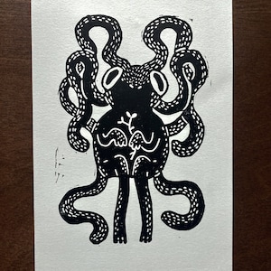 Friend Linocut Print
