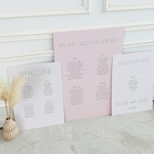 Seating chart sign wedding set of 3,seating chart set wedding, seating board for engagement,large seating signs, signage for wedding seating
