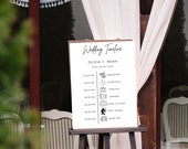 Editable Timeline for a modern and minimalist wedding Instant download