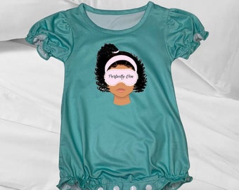 Teal Baby Girl Bodysuit with Ruffles: Girly Romper Outfit