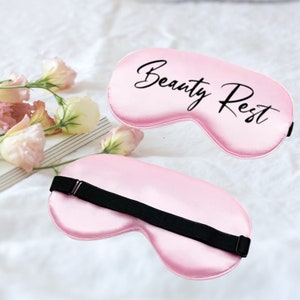 Personalized adjustable strap eye mask for kids - Girls customizable sleep mask - Eye mask with adjustable straps - Sleep mask for sleepover