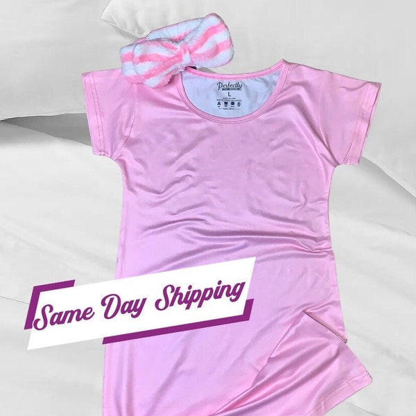 Girls blank nightgowns - Toddler nightgowns for girls - Pjs for slumber party - Little girls sleepover nightgowns - Pajamas for tween girls