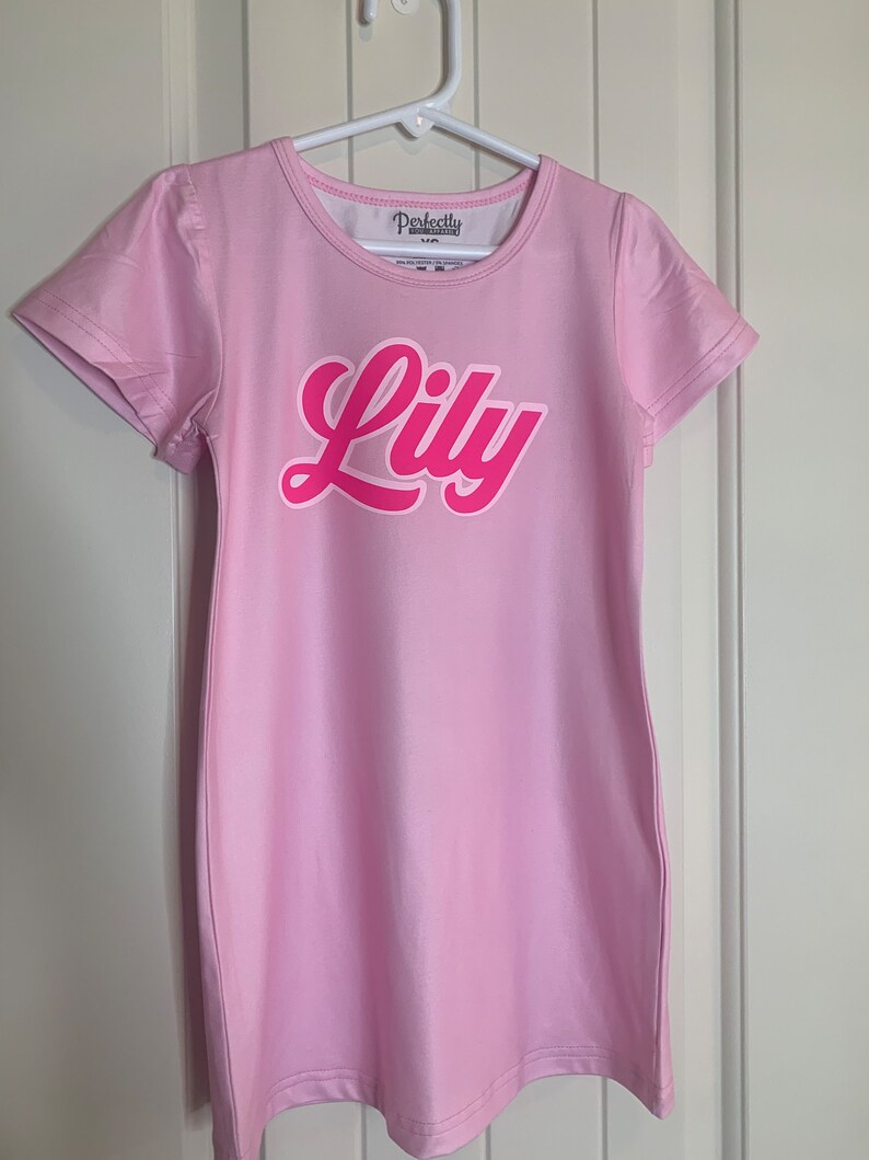 Girls Custom Pj Toddler Nightgowns for Girls Birthday Girl Pajamas Little Girls Sleepover Pjs