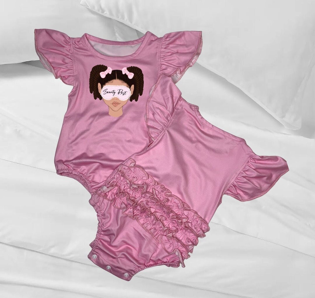 Girls Light Pink Embroidered Front Opening Babysuit