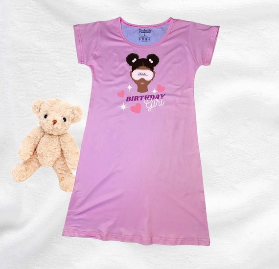 Birthday Girl Nightgown for Little Girls Toddlers and Tweens Kid