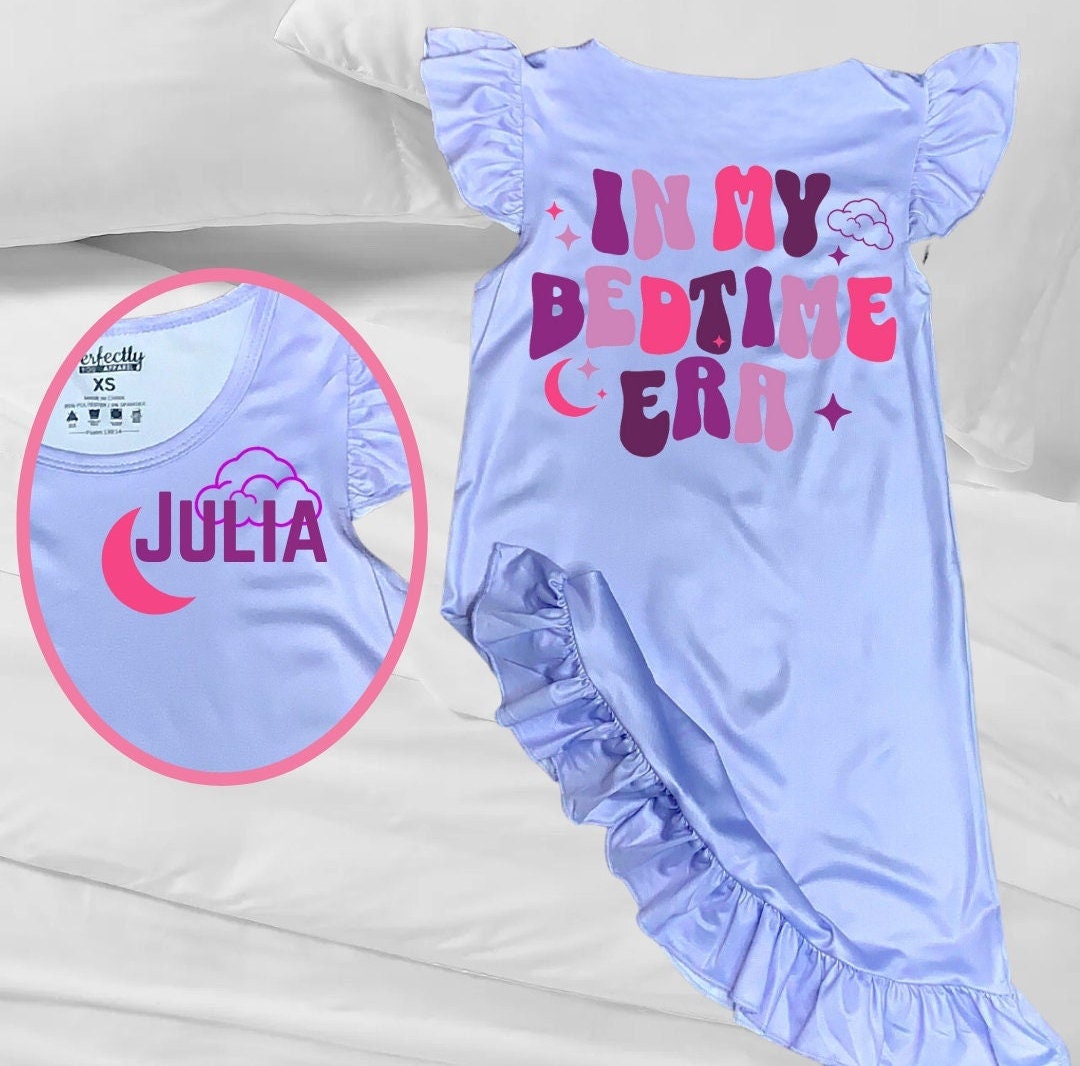 Personalized Toddler Nightgowns for Girls Custom Toddler Pjs Matching