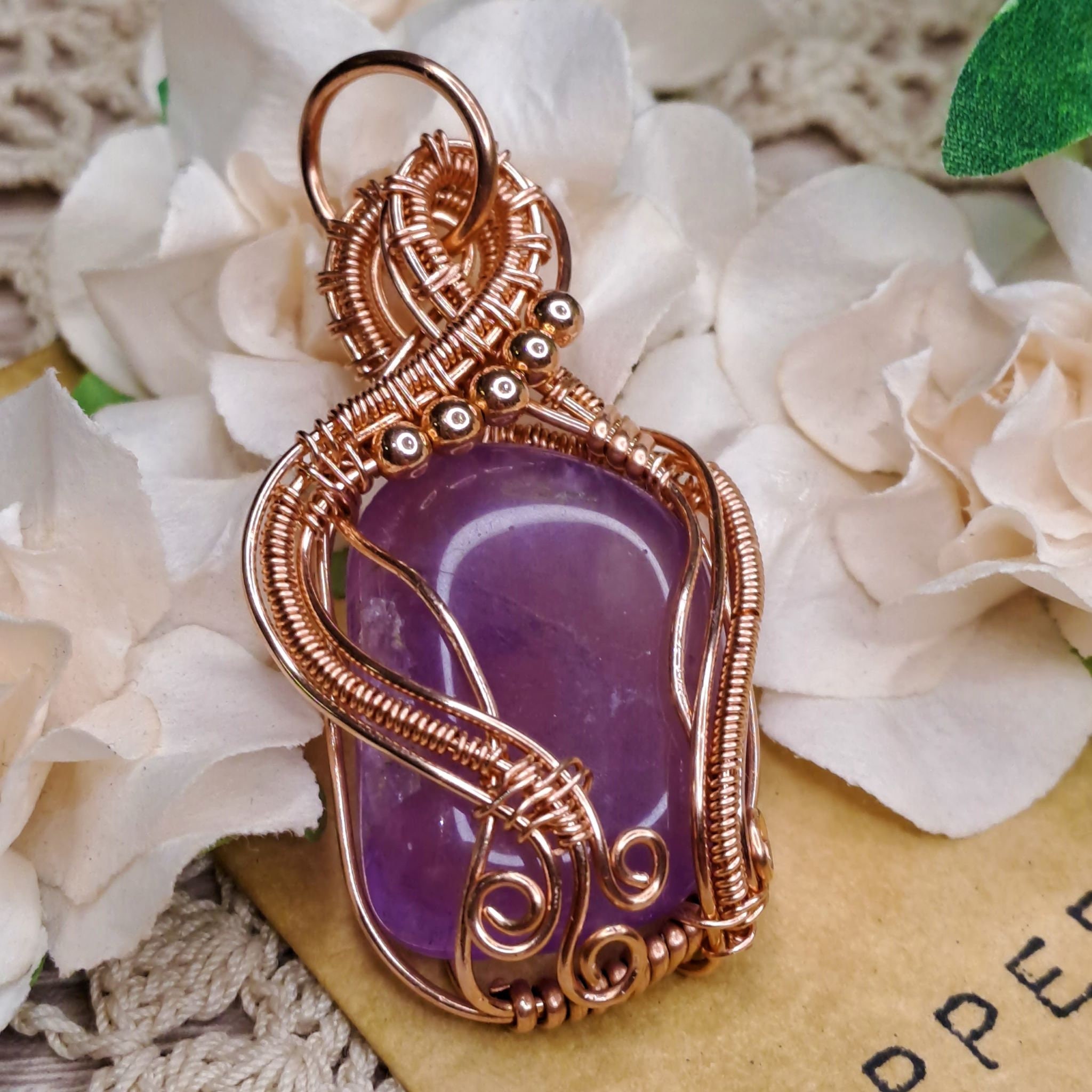 Wire 2024 wrapped amethyst