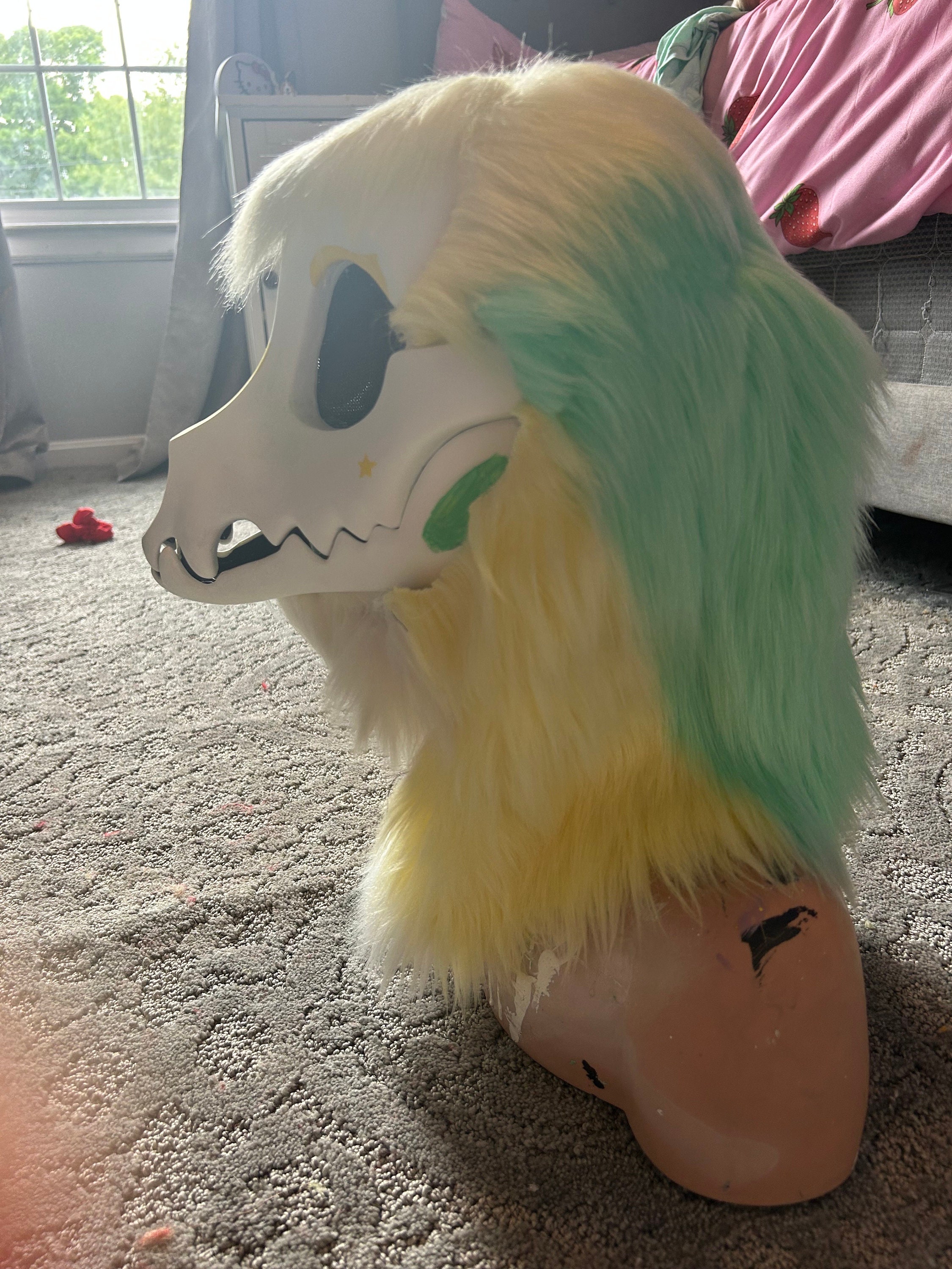 MQ Skull Dog Furry Mask Etsy Australia