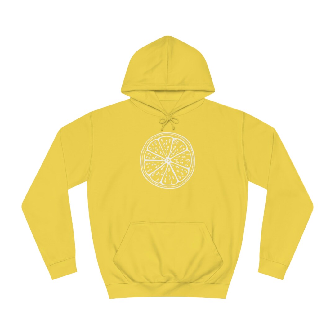 Lemon Hoodie Yellow Hoodie Lemons Gift Lemons Hoodie Etsy