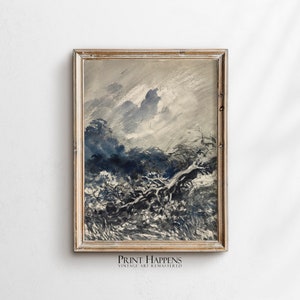 Abstract Storm Painting | Vintage PRINTABLE Wall Art | Antique Fine Art | Digital Download | Home Decor | 005