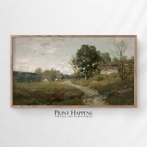 TV QUADRO Samsung ARTE 4K | Pintura de paisagem de fazenda vintage | Belas artes antigas | Download instantâneo | tv033