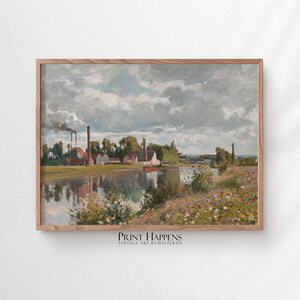 Soft Rustic Landscape Print | PRINTABLE Wall Art | Vintage Fine Art Print | Digital Download | Retro Home Decor Gift Idea | 053