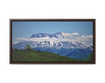 Monte Saint Helens, lienzo envuelto en galería, enmarcado