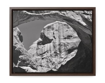 Bajo el Arco, Blanco y Negro, Parque Nacional Arches