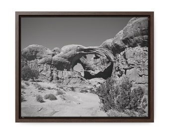 Doble Arco, Blanco y Negro, Parque Nacional Arches