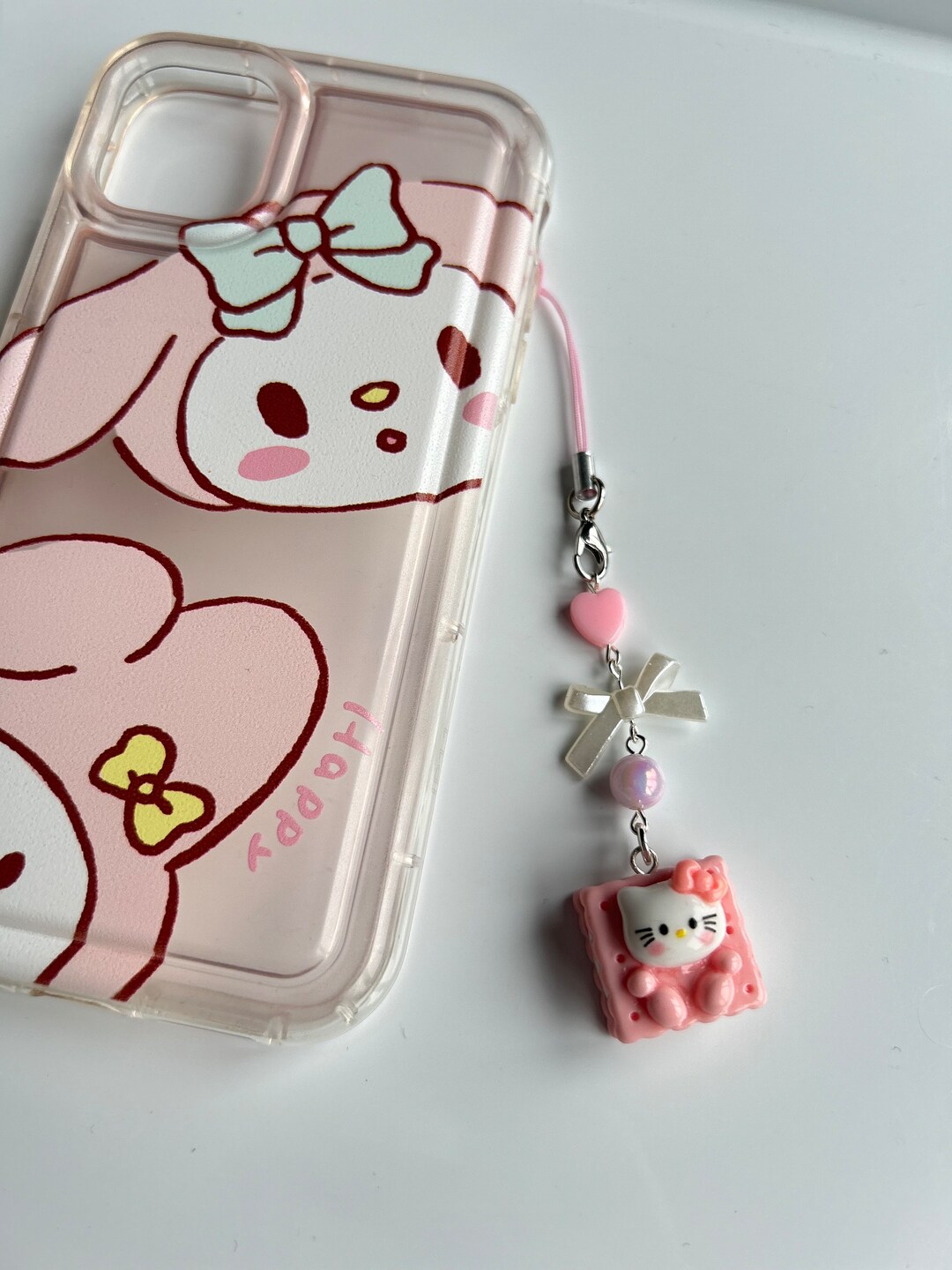 HANDMADE Cute Sanrio Inspired Hello Kitty Smores Phone Charm, Beaded ...