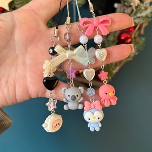 HANDMADE Cute Kawaii Phone Charms Phone Strap Beaded - Etsy