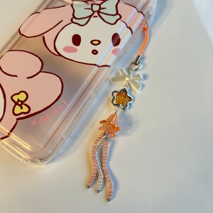 Phone Charm, Jellyfish Cellphone Case Strap With Crystal Star