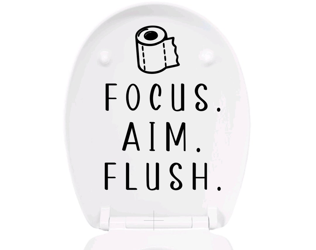 Toilet Seat Decal Etsy