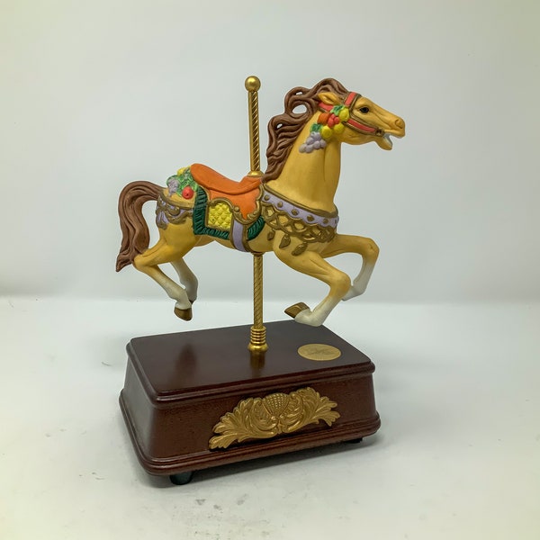 San Francisco Music Box Company Carousel Horse Music Box Etsy