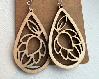 Big Hop Dangles - Houten Oorbellen