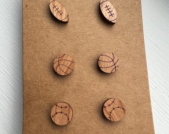 Houten Oorbel Sport Combo