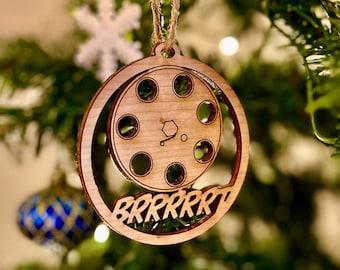 A10 wrattenzwijn GAU-8 BRRRRT houten ornament, Kerstmis, luchtvaartgeschenken, AvGeek, militair buff, luchtmacht
