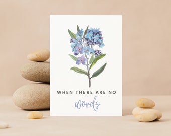 Miscarriage Printable Greeting Card, Instant Download PDF 5x7 inch foldable card. Miscarriage Child Loss Sympathy Card. Printable Download.