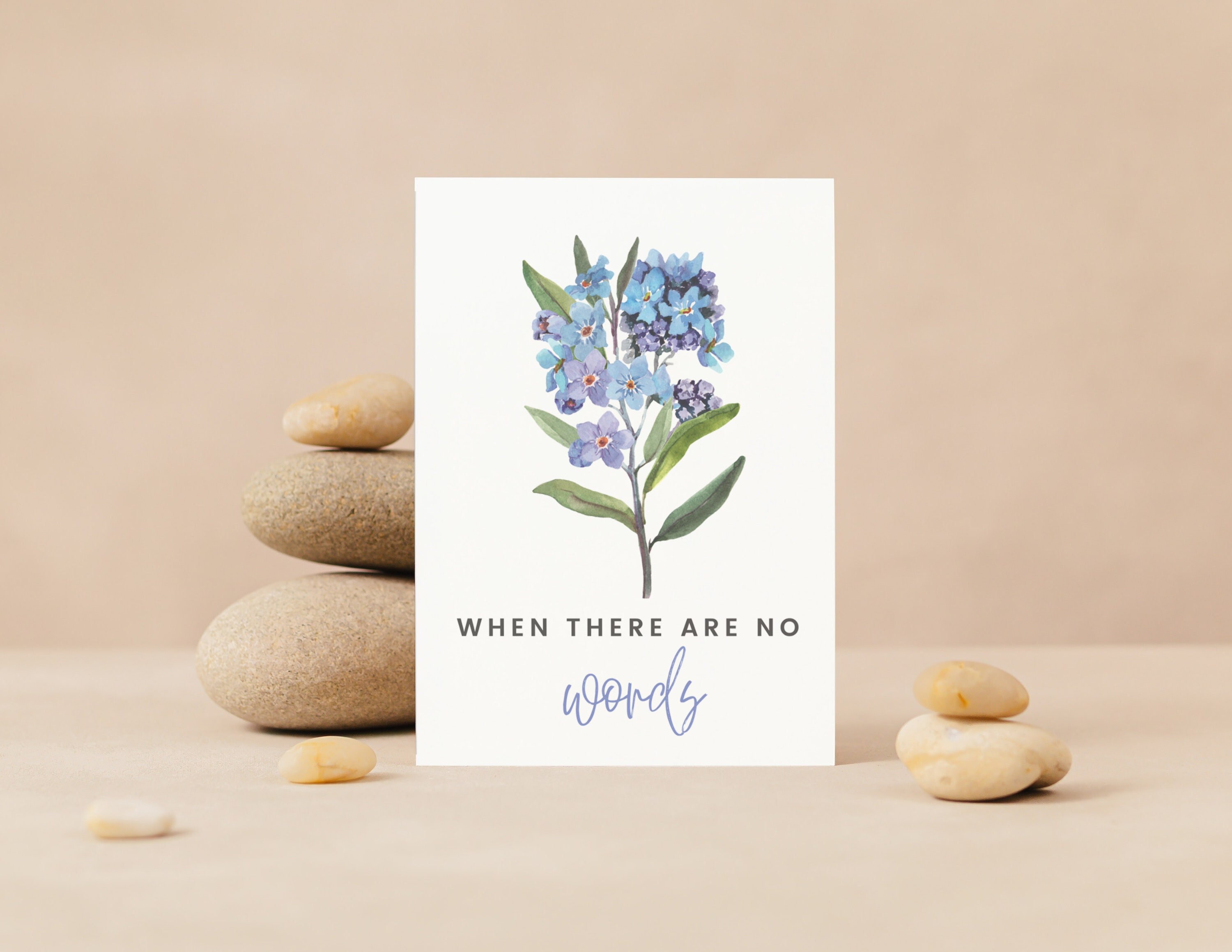 Miscarriage Printable Greeting Card, Instant Download PDF 5x7 Inch ...