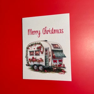 Box Set of Christmas Cards Christmas Cards Christmas Cards Blank inside Christmas Cards with Camper Merry Christmas Cards image 8