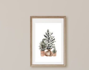 Christmas Digital Download| Printable Art| Digital Print| Digital Wall Art| Christmas Print| Farmhouse Print| Christmas Tree Download