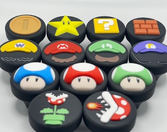 Mario Drawer Knobs: Video Game Nursery, Kids Room Decor, Cabinets, Pulls, Handles