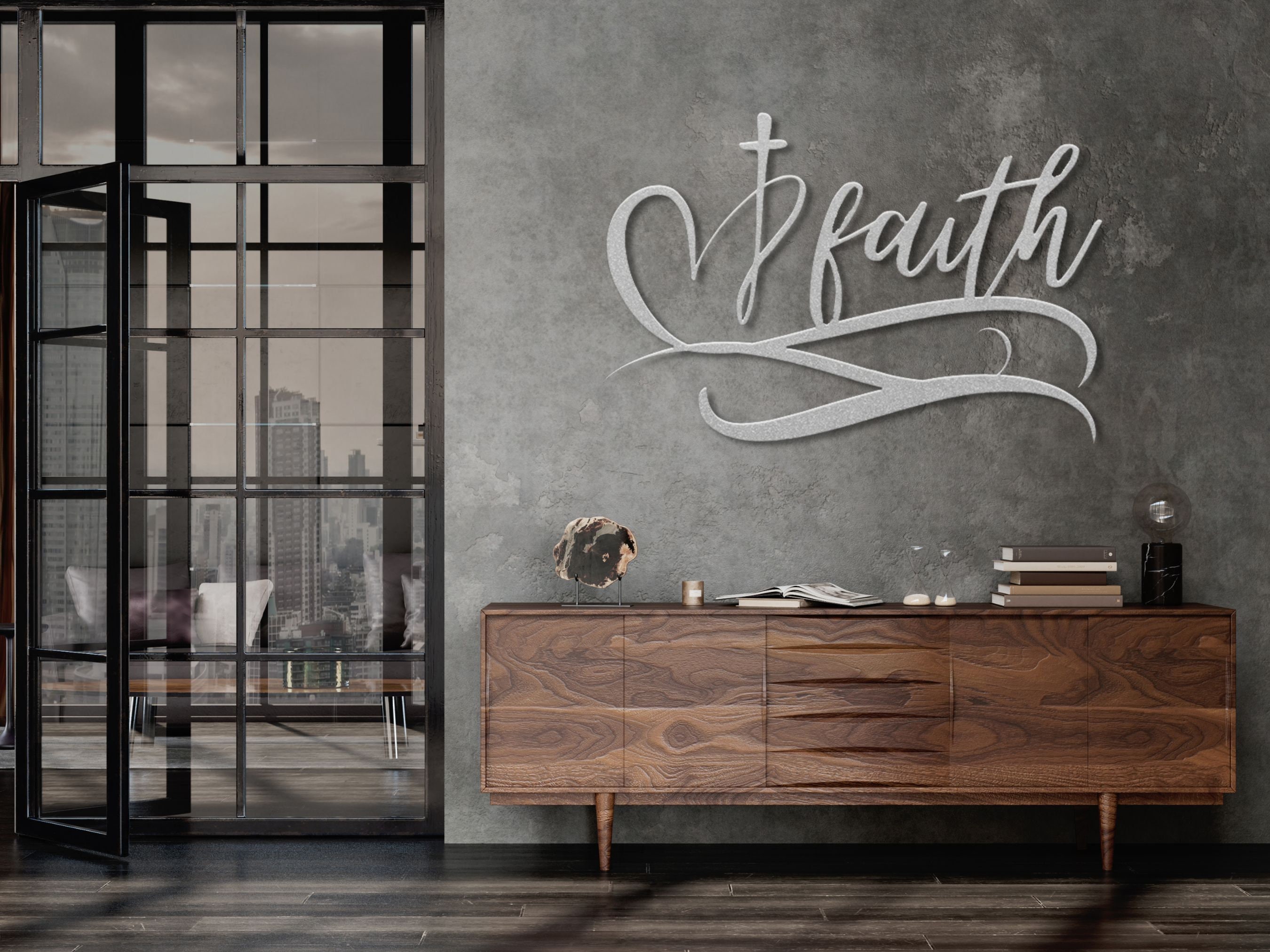 Christian Wall Art Metal Home Decor Church Office Interior Design Porch ...