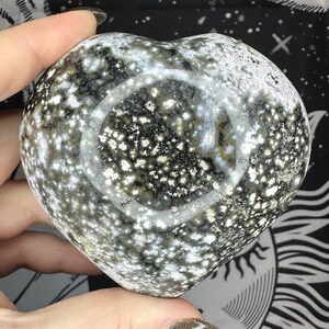 Ocean Jasper Puffy Heart