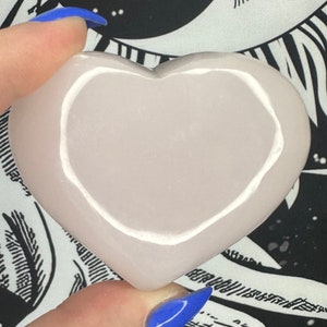 Pink Mangano Calcite Heart *UV Reactive*