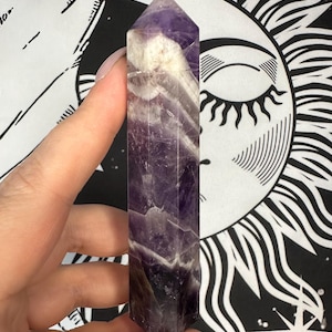 Dream Amethyst Tower; Chevron Amethyst