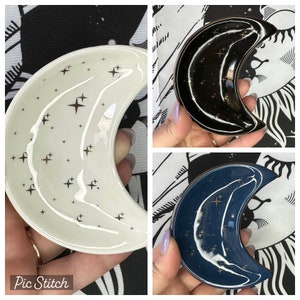 Ceramic Moon Jewelry Dish