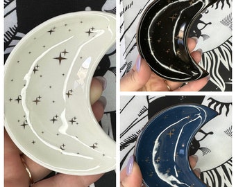 Ceramic Moon Jewelry Dish