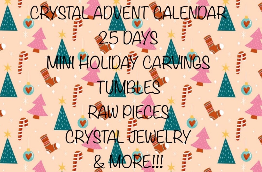 Crystal Advent Calendar Happy Holidays Etsy
