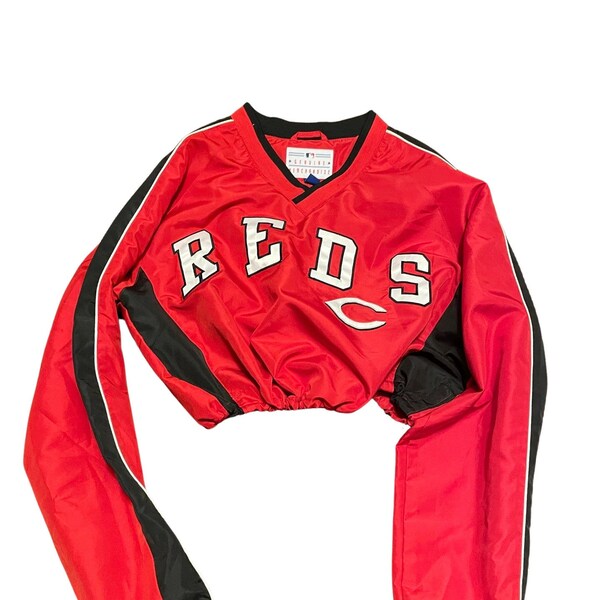Cincinnati Reds Windbreaker Vintage Fullzip Pullover jacket|NFL