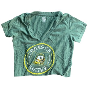 Oregon Ducks Crop T-shirt Vintage