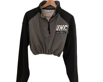 North Carolina Tarheels Crop 1/4 zip sweatshirt Vintage