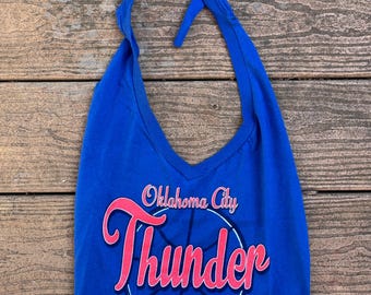 Oklahoma City Thunder Vintage Reworked Halter Top