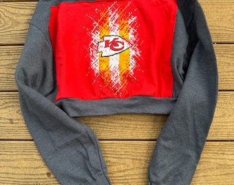 Kansas City Chiefs  Crop Vintage Sweatshirt NFL Medium