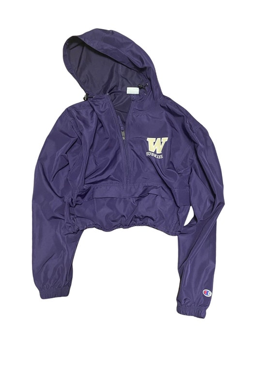 Washington Huskies Windbreaker Cropped Vintage Pullover