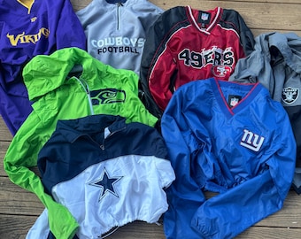 CUSTOM Windbreaker Cropped Vintage Pullover NFL Special Order