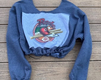 Cincinnati Reds Crop Sweatshirt Vintage One size MLB