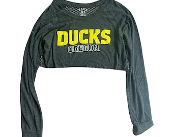 Oregon Ducks Crop T-shirt Vintage
