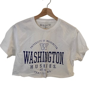 Washington Huskies Crop T-shirt Vintage